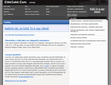 Tablet Screenshot of cikkcakk.com